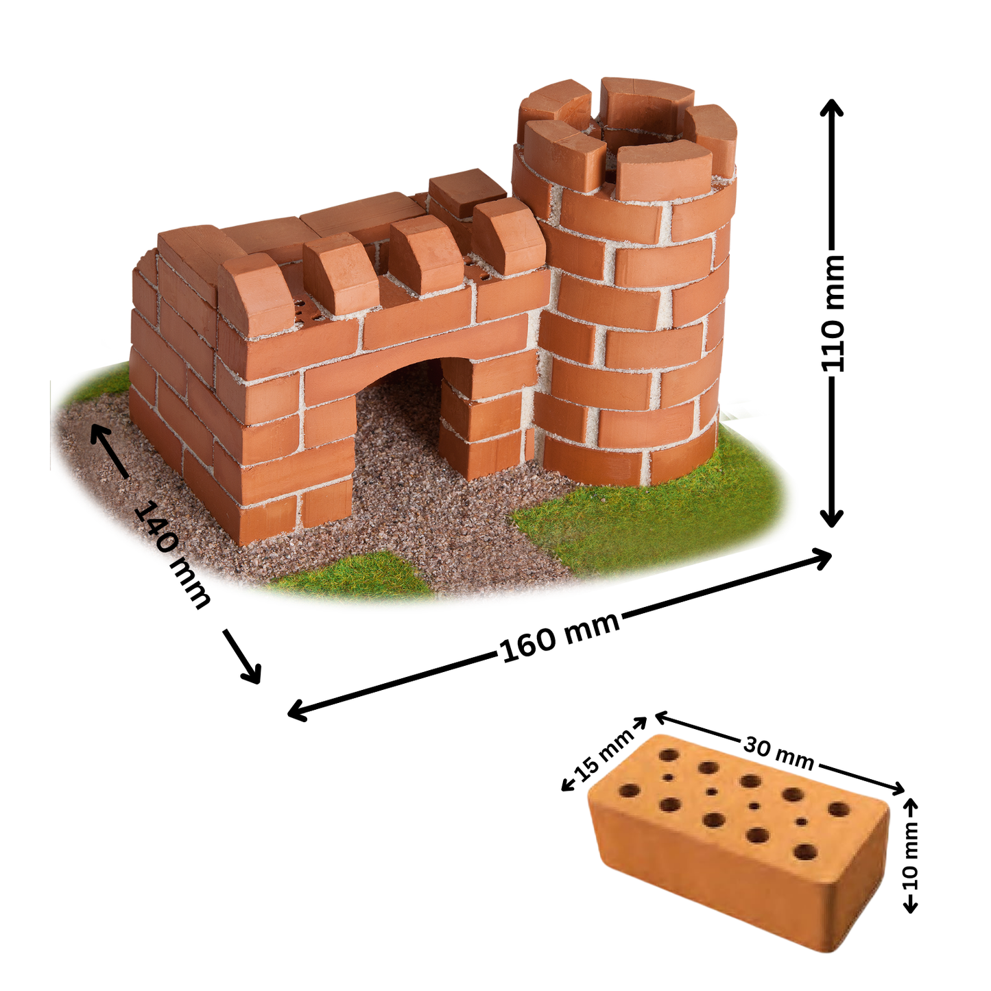 Burg mit Stiftehalter