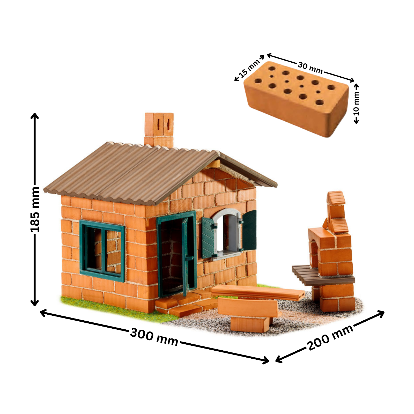 Teifoc - House with Barbecue 185 Pcs Teifoc - House with Barbecue 185 Pcs