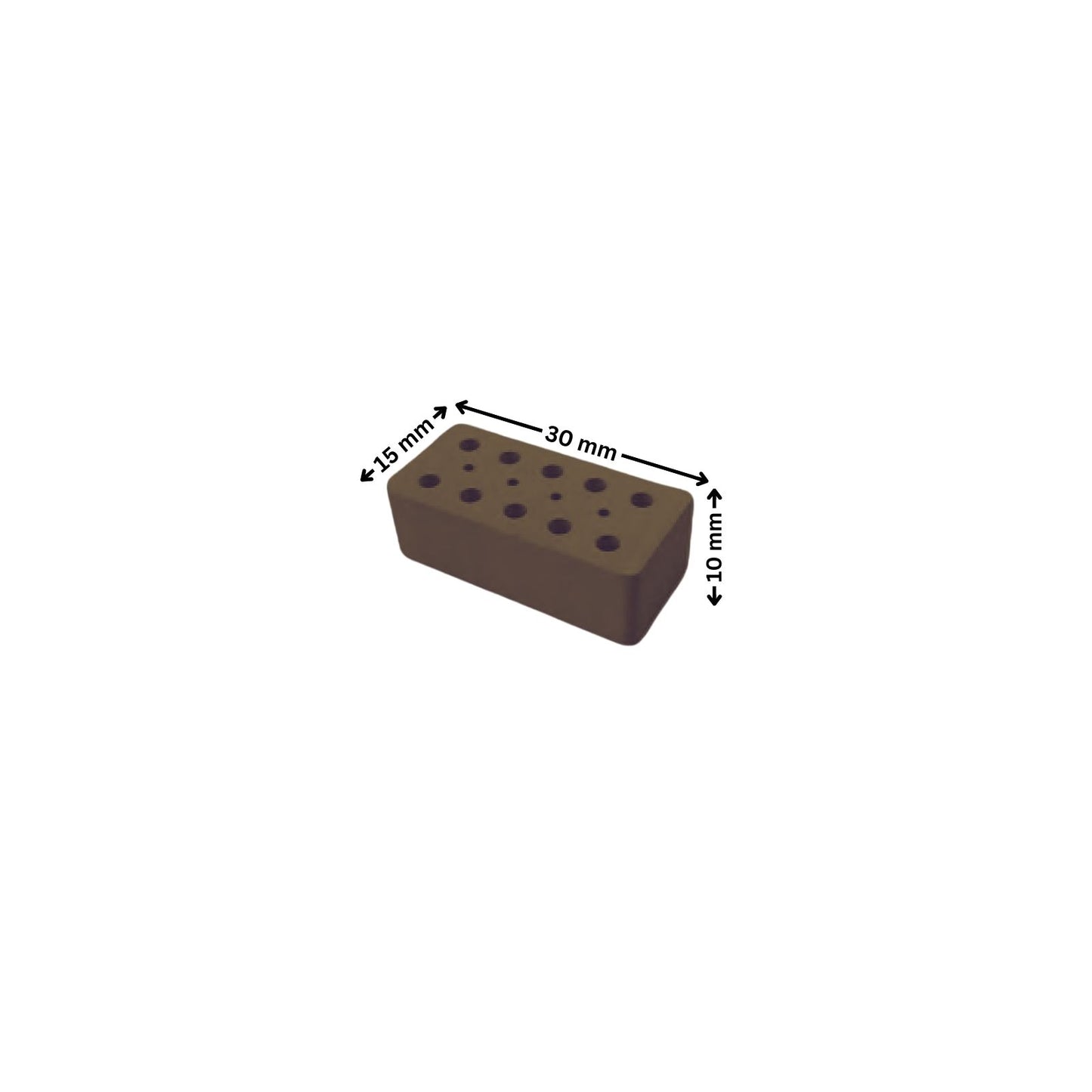 Brick black - 25 pieces
